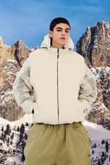 FOCUS HOODED JACKET CREAM