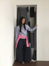ミラチェックシャーリングシャツ (2color)