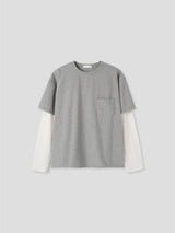 ワッフルレイヤード長袖Tシャツ