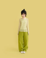Vivid color pants (green)