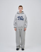 UNDERLINE LOGO HOODIE - GRAY