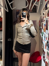 Subtle Stripes Button Up Top - 3 colours