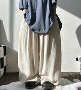 5000SOLD LINEN.VER TWO ピンタックロングパンツ 🤎💚🤍🖤6COLOR