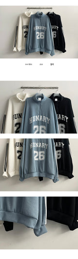Dumper trackline half zip-up sweatshirt
