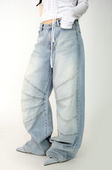 wing denim pants(2color)