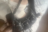 セランダーポケットタッセルショルダーバッグ (black)