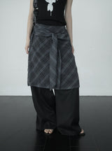 Ar knot check skirt