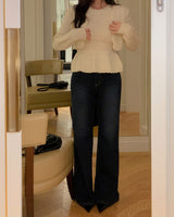 Kuen bootcut denim pants