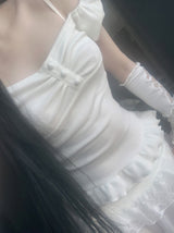 Rudica Puff Frill Top (white)