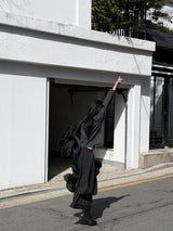 メッシュレイヤードロングスカート