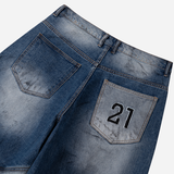 21 Patch Denim Pants