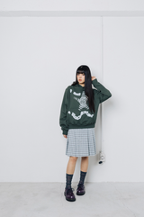 TTTツイスタープリーツスカート - チェックグレー