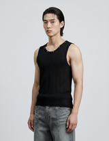 Metallic Structured Knit Tank