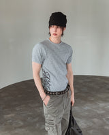 ベリル レタリング リブ ショートスリーブ Tシャツ