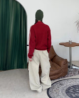Davenn Track Line Knit Zip-Up