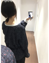 Petal shirring blouse (2color)