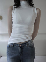ROLL SLEEVELESS, 3color