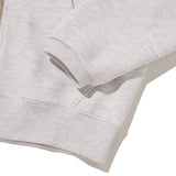 Finger Logo America Crop Hood Zip-Up (Light Gray)