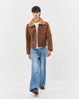 Bluesf searing suede short jacket