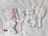 princess ribbon shushu (hair scrunchie) - white