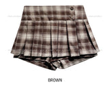 Kelia Check Pleated Skirt