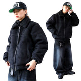 peanut wool suede jacket