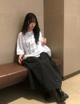 [Dotted Skirt 🌼] Gelopy Waist Banding バルーンフィットドットスカート 4 colors