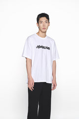 25SS ラフペインティングロゴショートスリーブTシャツ ホワイト