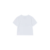 25SS CIRCLE FRAME LOGO CROP SHORT SLEEVE T-SHIRT BLACK