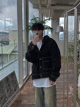 3 TAP Bet Stitch Hood Denim Jacket (2color)
