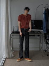Awesome Sand Semi Bootcut Denim Pants (7color)