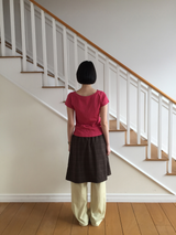 YWD PLAID PLEATS SKIRT (3color)