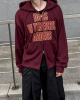Ignel Lettering Crop Hoodie Zip-Up