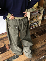 [unisex] ドミット パラシュート ストリング ワイドパンツ