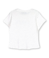 Denim Patch Graphic Dot T-Shirt_Ivory