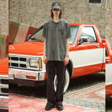 ミュージックロゴTシャツグレー