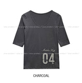Macha crack numbering elbow length short sleeves