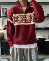 MR Nordic half-zip-up knit (3C)
