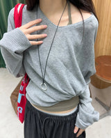 Leto Linen V-neck Summer Knit