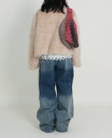Rachel Two-Belt Detail Short Length Fur Jacket (Lining Quilted)