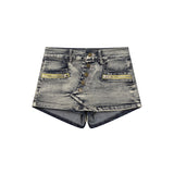 Demi Zip Denim Skort