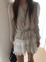 Sailor scarf blouse