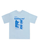キディングキャットプリントショートスリーブTシャツ