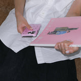 starry night card hard case. dirty pink