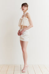 LILY SCARF TOP cream