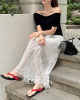 [MADE] Ellora drape shirring T‑shirt
