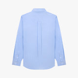 Stranger Classic Fit Flower Cotton Shirt (Blue Stripe)