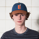 U LOGO TWO-TONE CAP / BLUE