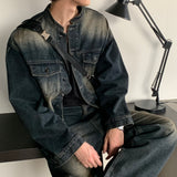 LMN アンベイブラッシュクロップオーバーデニムパンツ (3 カラー)