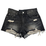 Ash & Ocean Damage Washing Denim Shorts (2 colors)